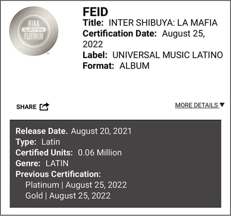 RIAA certification 3